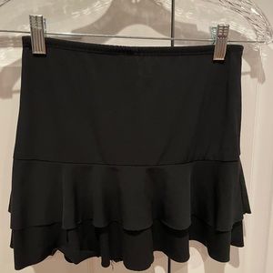 Layered skirt with shorts underneath